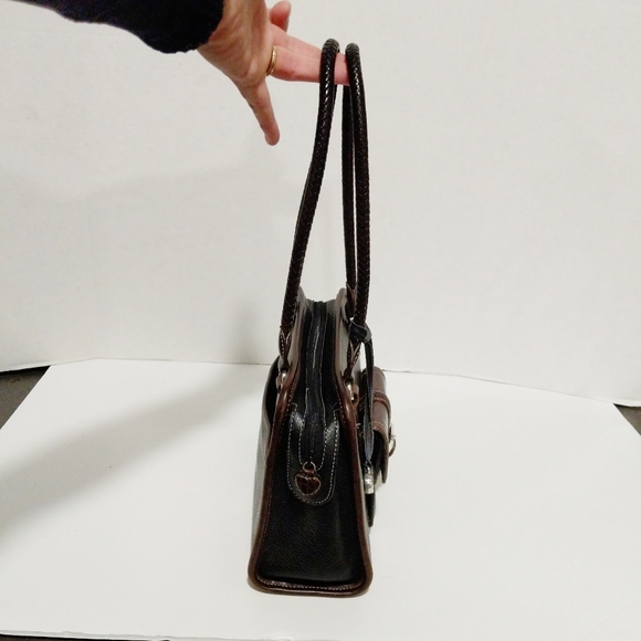 Brighton Pebble leather brown and black handbag - Picture 6 of 6
